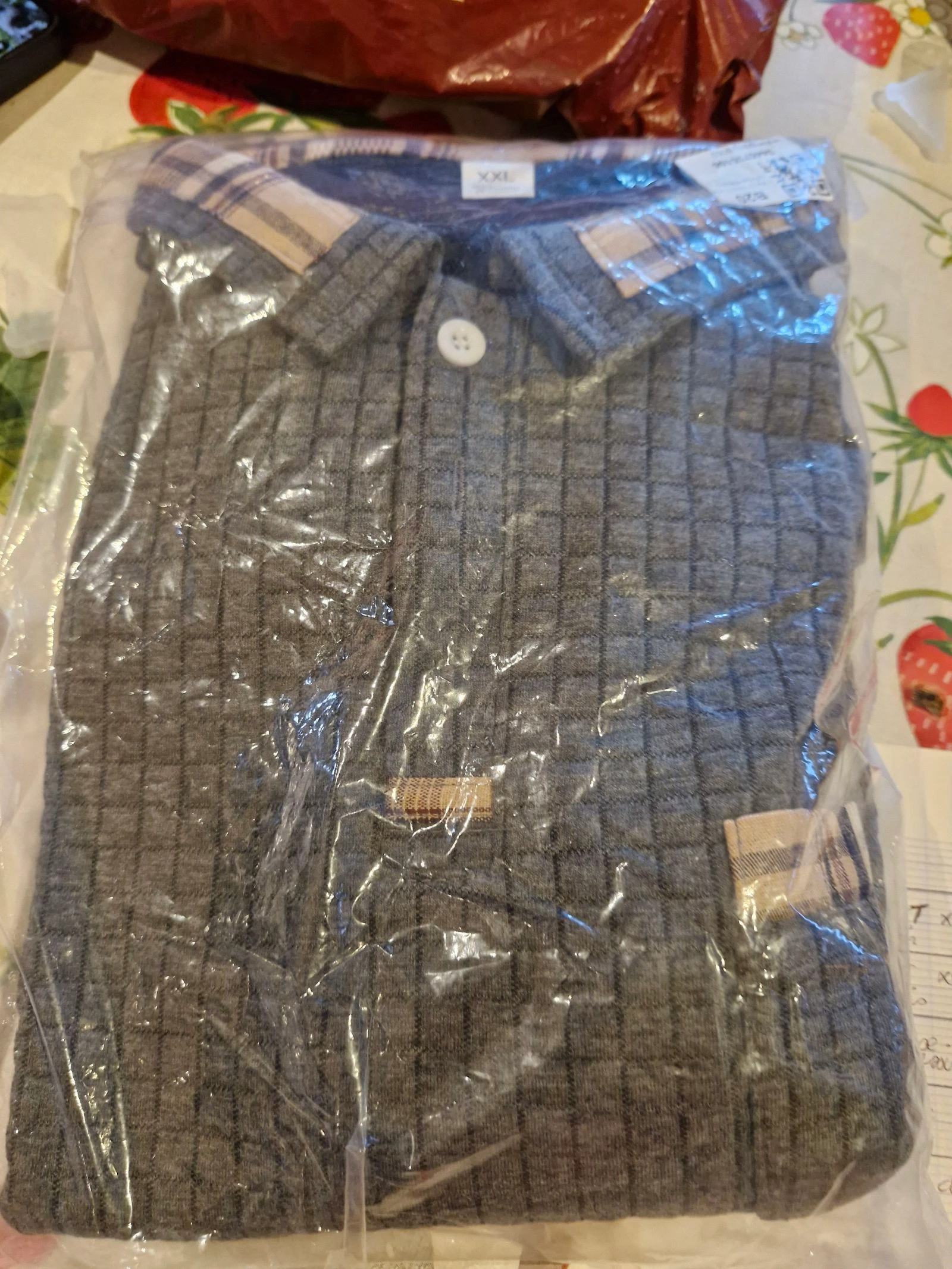 Grey gauze polo xxl new – photo 2